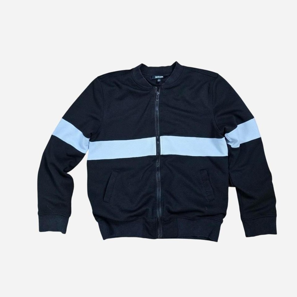 Jackson Black Zip Up Jacket Large‎ | Lightweight Casual Bomber Jacket